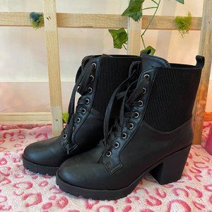 ZigiSoHo Heeled Booties, Black, size 7 women